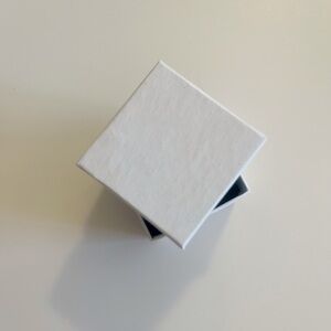 🗽Elegant White Jewelry Organizer Box Blue velvet cushion